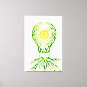 Toile Affiche de l'énergie verte