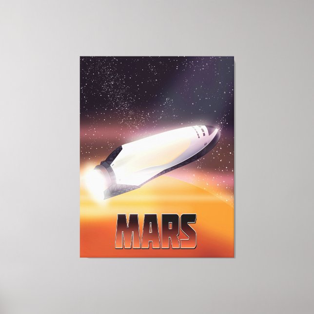 Toile Affiche de l'espace de Mars (Recto)