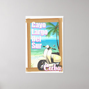 Toile Affiche de vacances de Cayo Largo del Sur