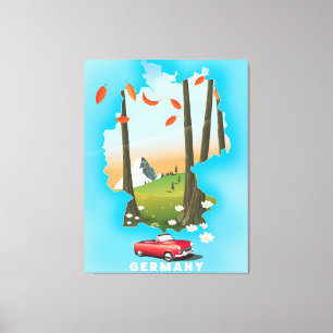 Toile Affiche de voyage Allemagne.