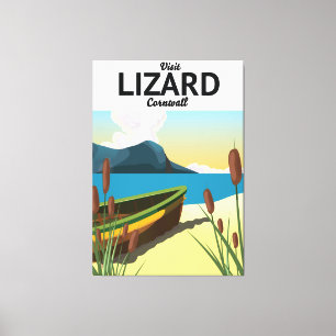 Toile Affiche de voyage au bord de la mer de Lizard
