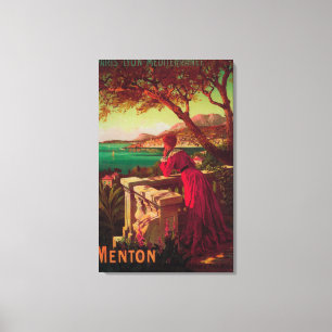 Toile Affiche de voyage de la Côte d'Azur # 2