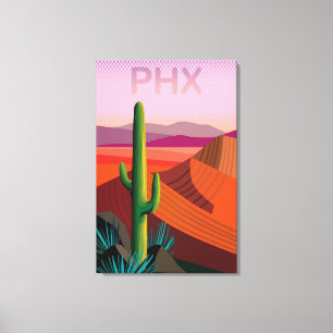 Toile Affiche de voyage de Phoenix Arizona