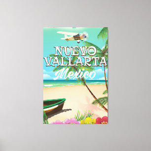 Toile Affiche de voyage de plage Nuevo Vallarta Mexique