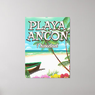Toile Affiche de voyage de Playa Ancón Trinidad