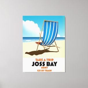 Toile Affiche de voyage de style vintage de Joss Bay Ken
