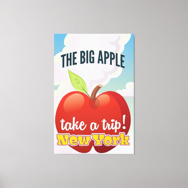 Toile Affiche de voyage New York Big Apple (Recto)