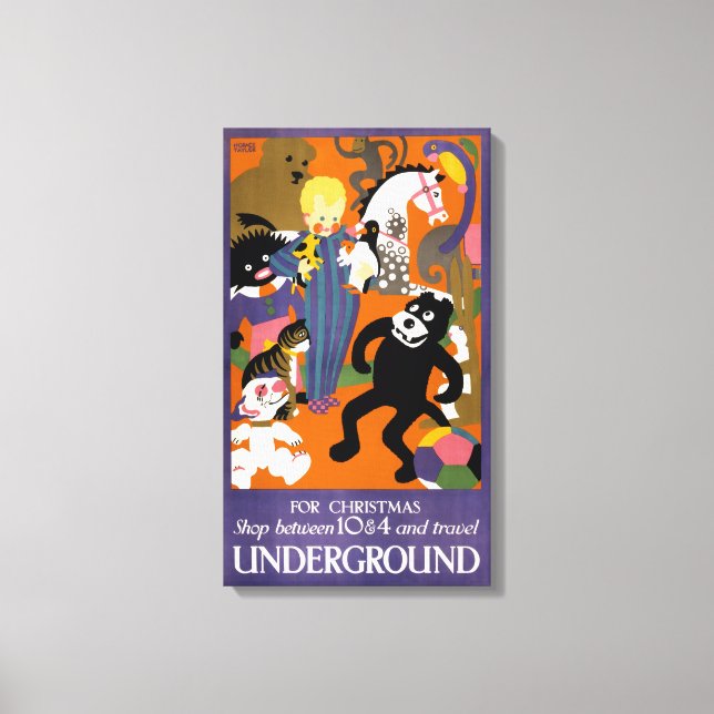 Toile Affiche De Voyage Pour Londres Métro (Recto)