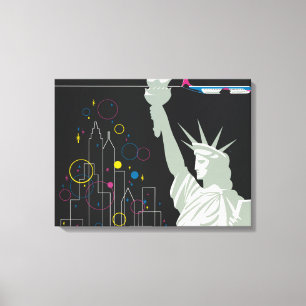 Toile Affiche De Voyage Pour Vol Northwest Airlines