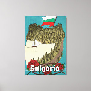 Toile Affiche de voyage vintage Bulgarie