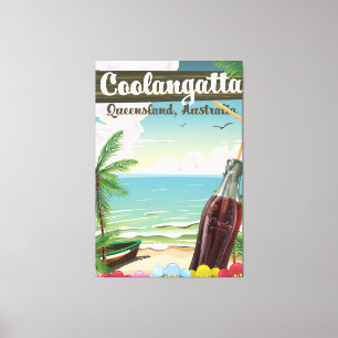 Toile Affiche de voyage vintage Coolangatta Australie