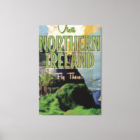 Affiche de voyage vintage d'Irlande du Nord