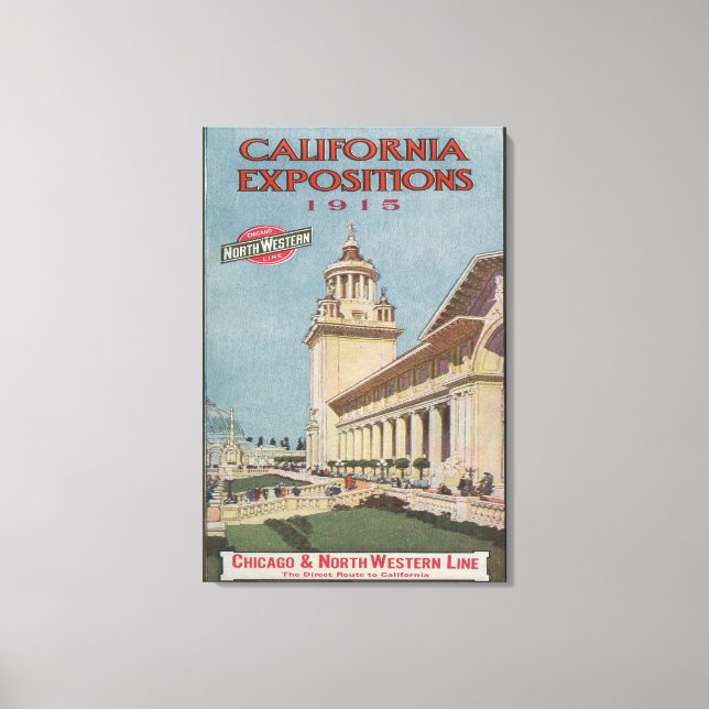 Toile Affiche des expositions en Californie #2 (Recto)