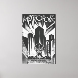 Toile Affiche du film de science-fiction Metropol de 192