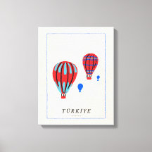 Affiche minimaliste Cappadoce - Souvenir de Türkiy