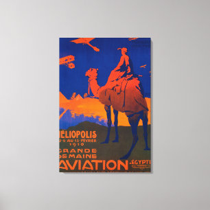 Toile Affiche promotionnelle de ligne aérienne françai