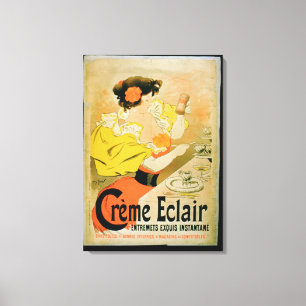 Toile Affiche publicitaire 'Creme Eclair Instant Dessert