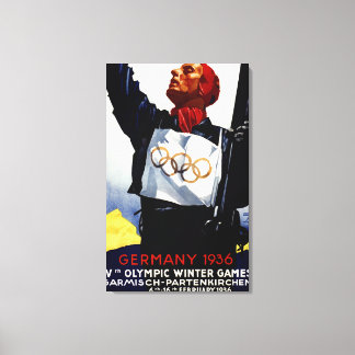 Toile Affiche publicitaire des Jeux olympiques d'hiver d