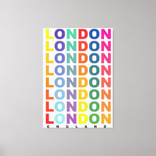 Toile Affiche Retro London Angleterre