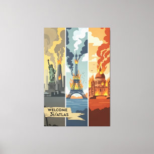 Toile affiches de fin du monde 3I/Atlas