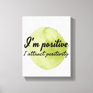 Toile affirmation motivationnelle d'acceptation personne