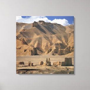 Toile Afghanistan, vallée de Bamian. Ancien terreux