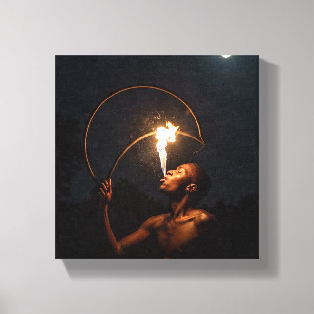 Toile African fire art canvas print (Recto)