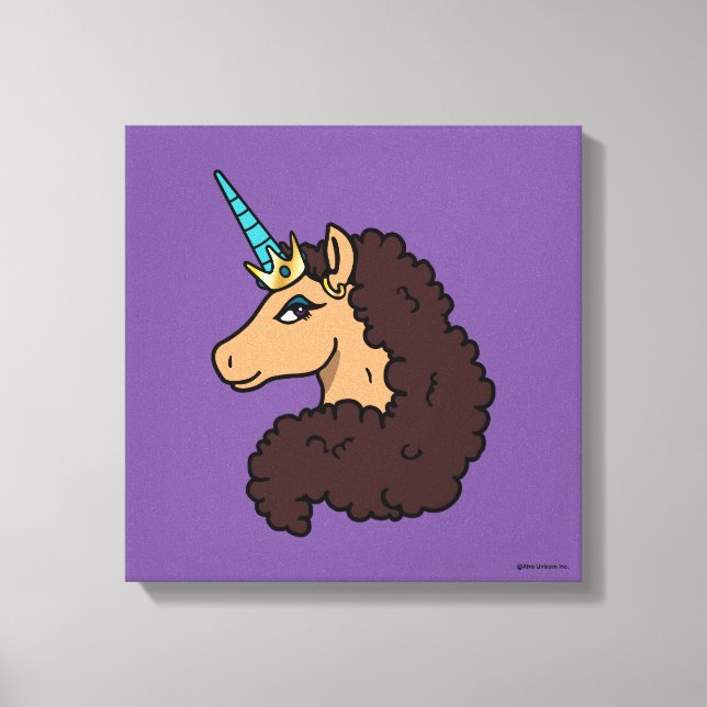 Toile Afro Unicorn | Divin (Recto)