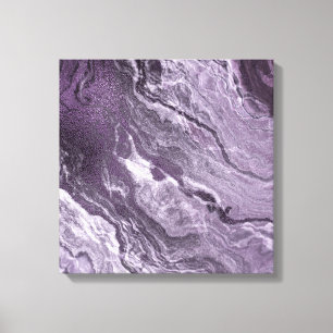 Toile Agate violette cristallisée Moody Marbled Stone