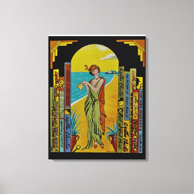 TOILE AGATHA CHRISTIE LIFE UNIQUE CANVAS (Recto)