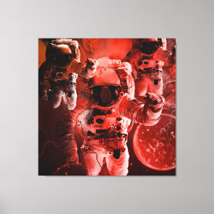 TOILE ÂGE DE L'ESPACE ET LA ZONE DE TEMPS PLANÈTE ROUGE