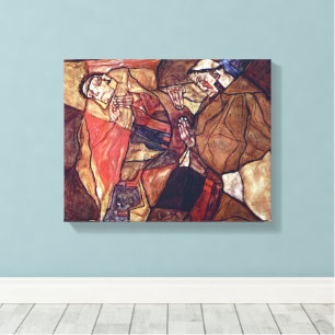 Toile Agonie, la lutte finale par Egon Schiele