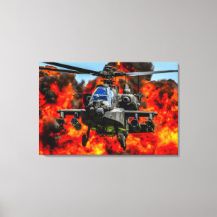 Toile AH-64E APACHE GUARDIAN 24x36