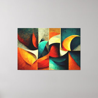 Toile AI Art Gallery™ Art AI Abstrait : La vague