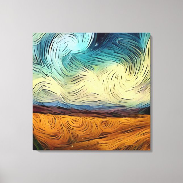 Toile AI Digital Vincent Van Gogh Style Artwork (Recto)