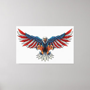 Toile Aigle à tête blanche américaine