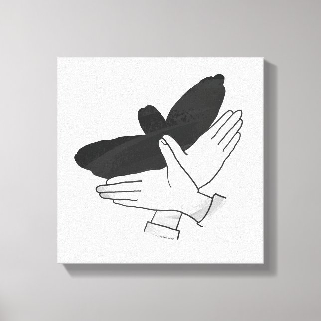 Toile Aigle de silhouette (Recto)