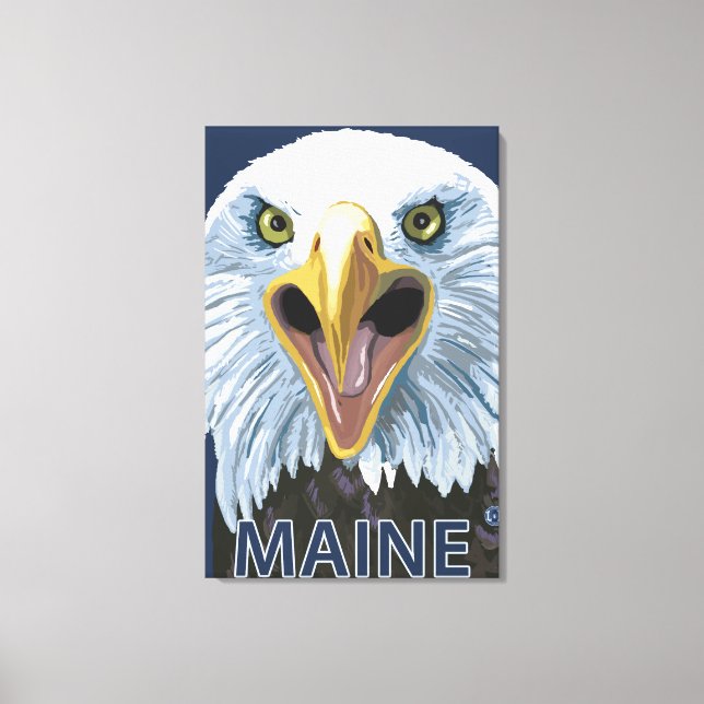 Toile Aigle du Maine vers le haut (Recto)