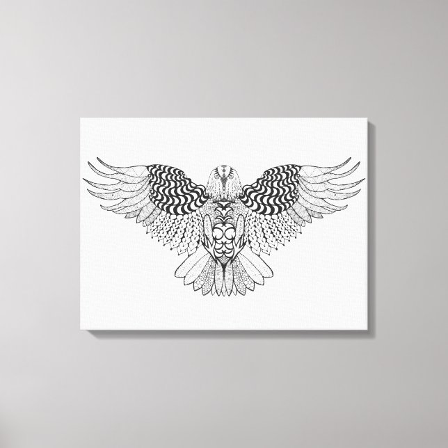 Toile Aigle inspiré 2 (Recto)