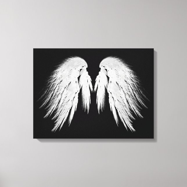 Toile AILES D'ANGE Noir (Recto)