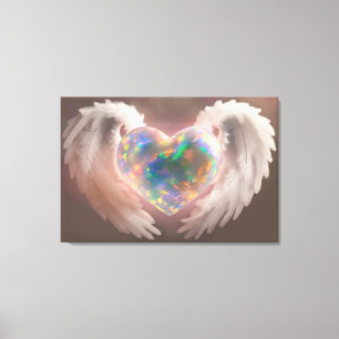 Toile *~* Ailes d'angle de coeur opale flashy AP78