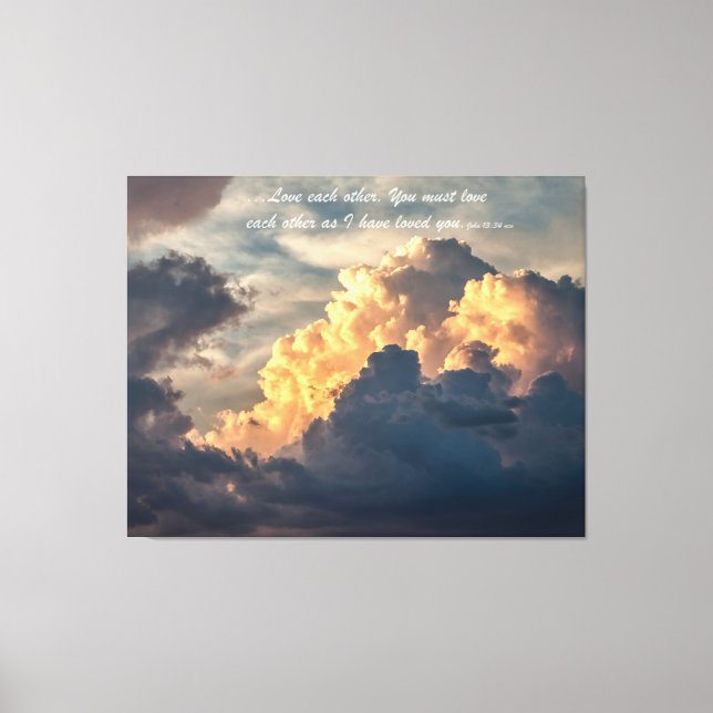 Toile Aimez-vous les uns les autres Thunderheads (Recto)