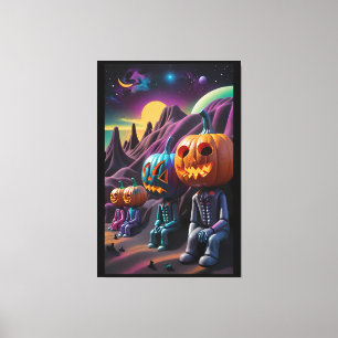 Toile Aire de repos Jack-o-Lantern Family