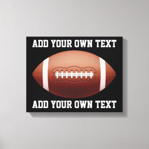 Toile Ajouter du texte sur le coussin de football