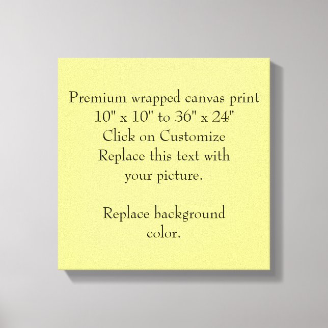 Toile Ajouter une image ou une oeuvre d'art, la créer à  (Recto)