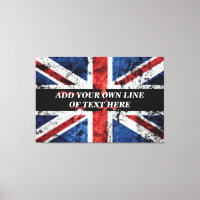 Ajouter votre texte sur le drapeau anglais Jeu d'o