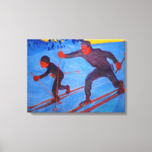 Toile Akseli Gallen-Kallela - Skiers
