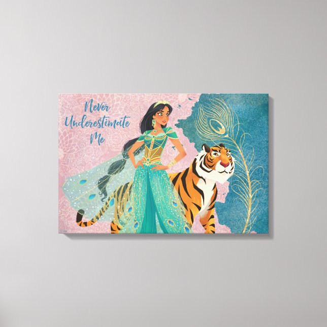 Toile Aladdin | Jasmine & Raja "Ne jamais me sous-estime (Recto)