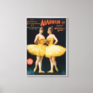 Toile Aladdin Jr. Conte d'un merveilleux théâtre de lamp