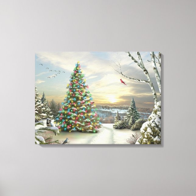 Toile Alan Giana "Christmas Morning" Imprimer (Recto)
